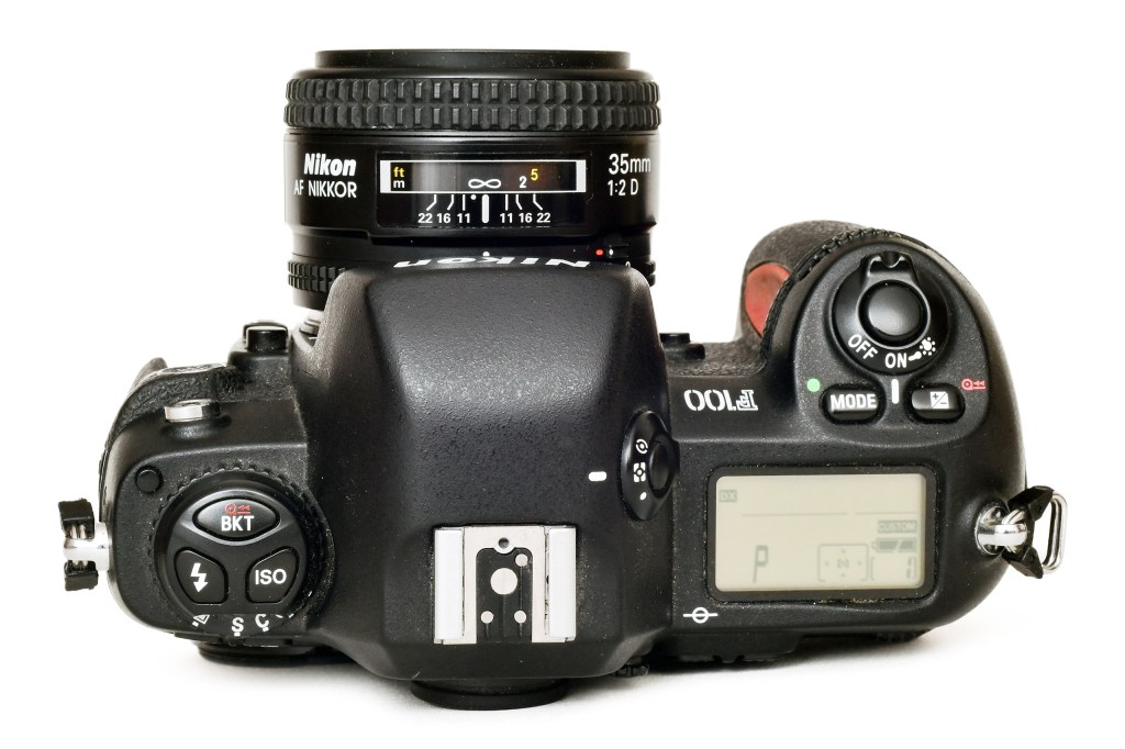 Nikon F100 top. Photo John Gilbey