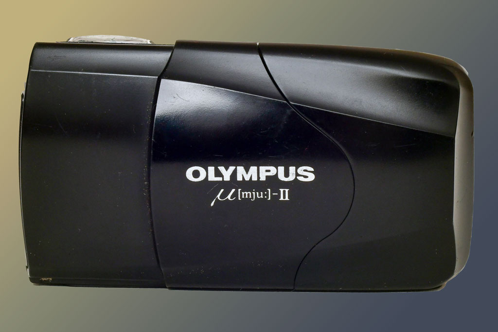 Olympus Mju II with lens cover closed