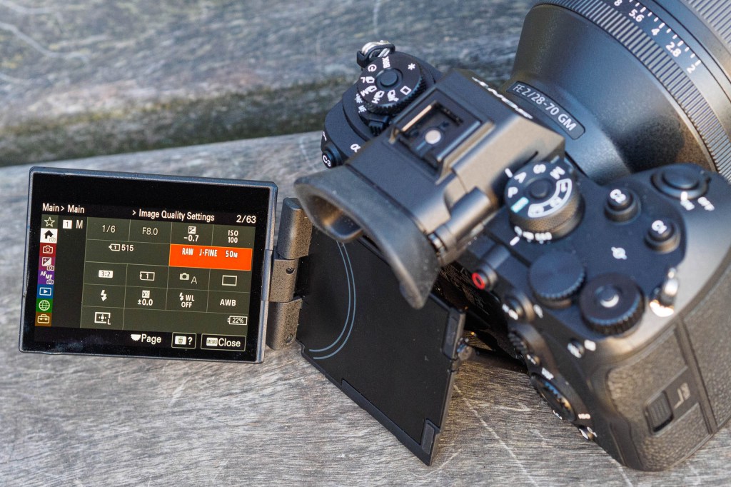 Sony Alpha A1 II articulated screen