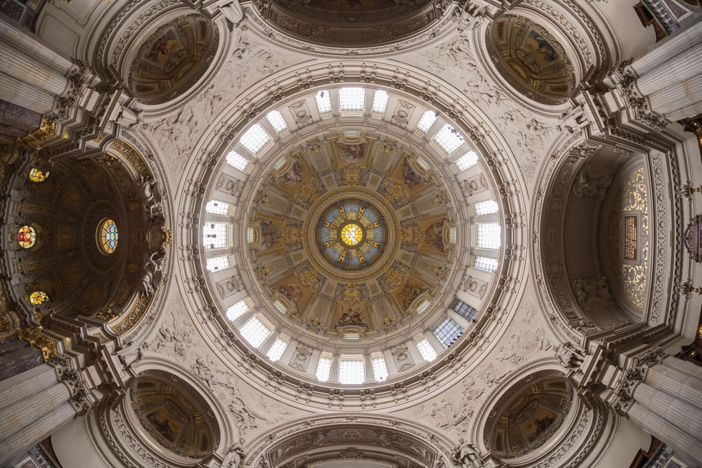 Berlin Cathedral interior shot with a fisheye lens