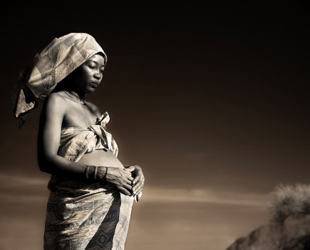 infrared masai mara portrait of pregnant woman travel photographer of the year winner