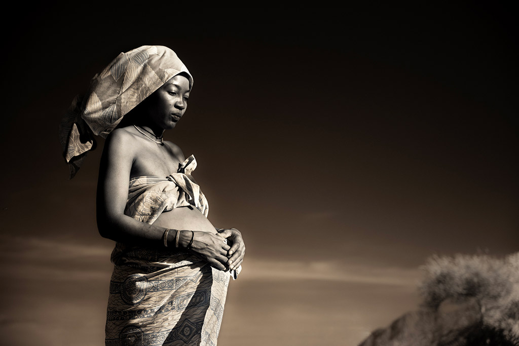 infrared masai mara portrait of pregnant woman travel photographer of the year winner