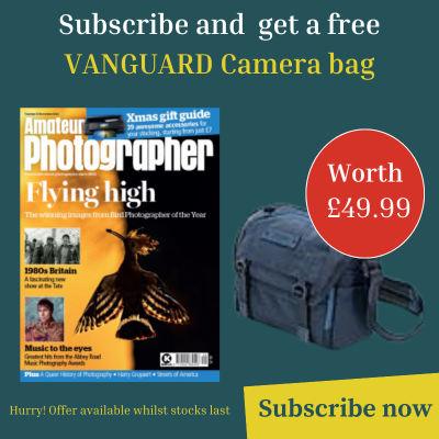 Amateur Photographer subscription offer with free Vanguard camera bag worth £49.99