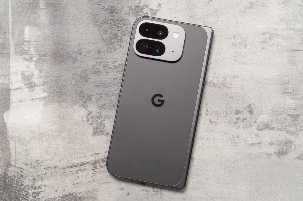 Google Pixel 9 Pro Fold on a grey background