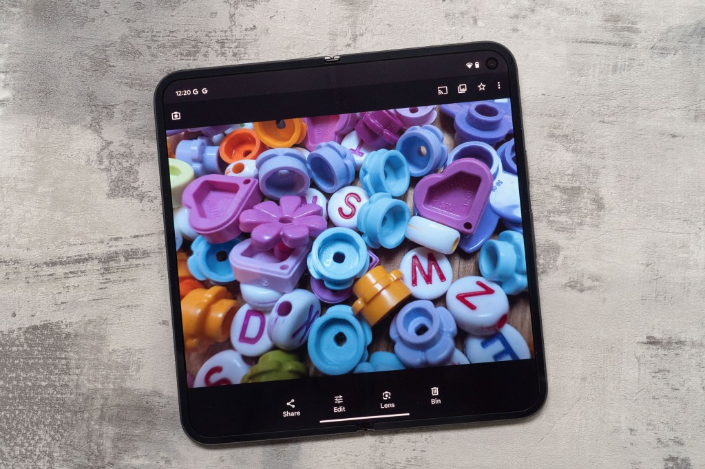 The Google Pixel 9 Pro Fold unfolded