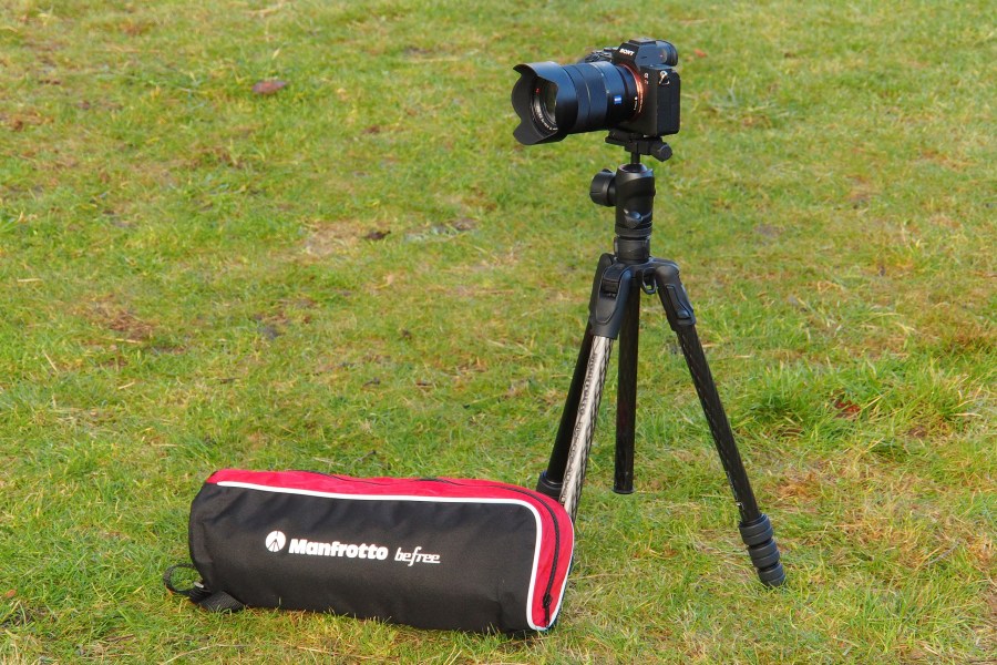 Manfrotto Befree Advanced AS Twist Carbon Fibre Tripod. Photo Jeremy Waller