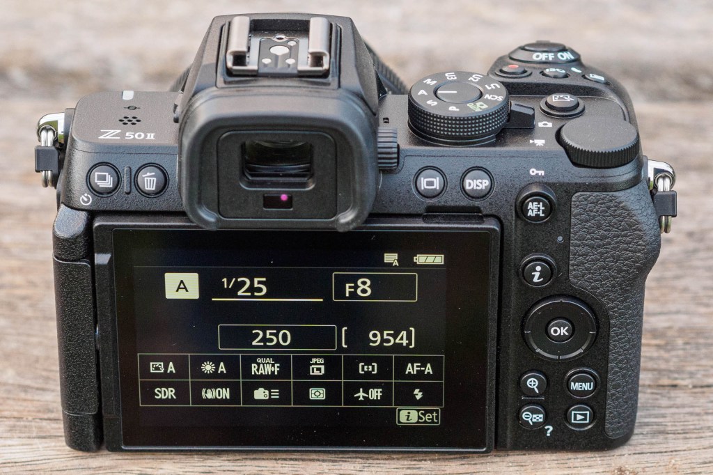 Nikon Z50II rear controls