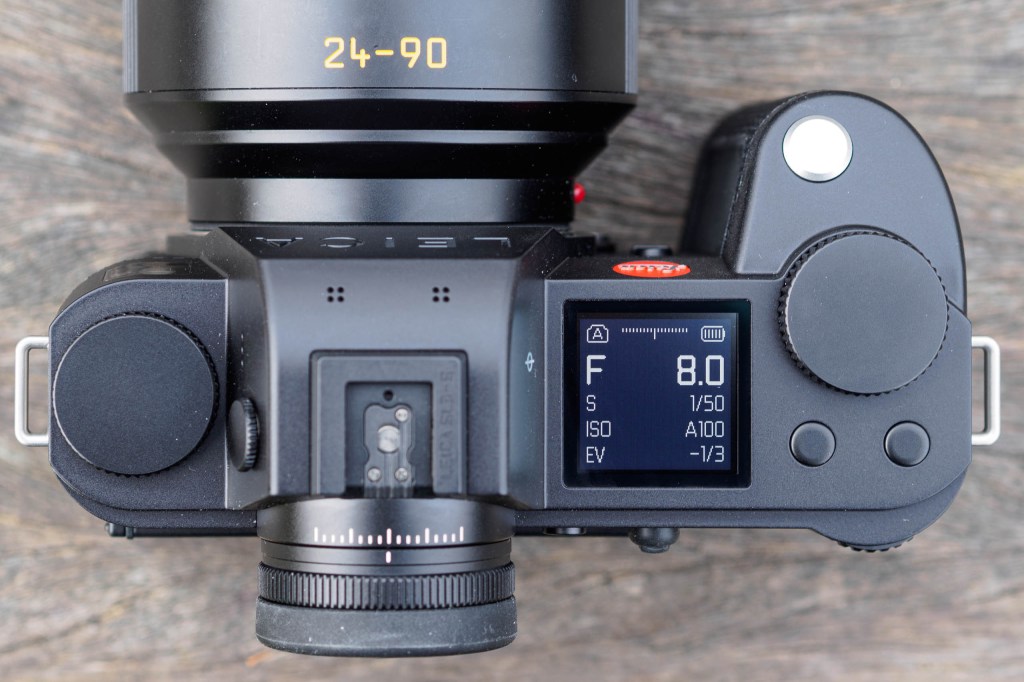 Leica SL3-S top controls