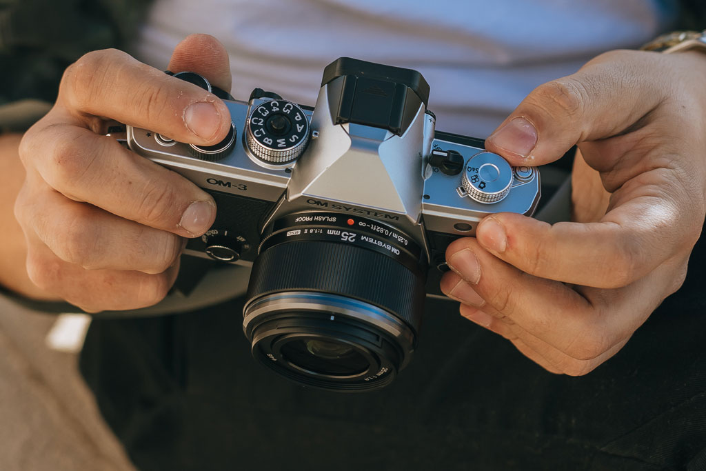 OM System M.Zuiko Digital ED 25mm F1.8 II on the OM System OM-3. Image credit: OM System