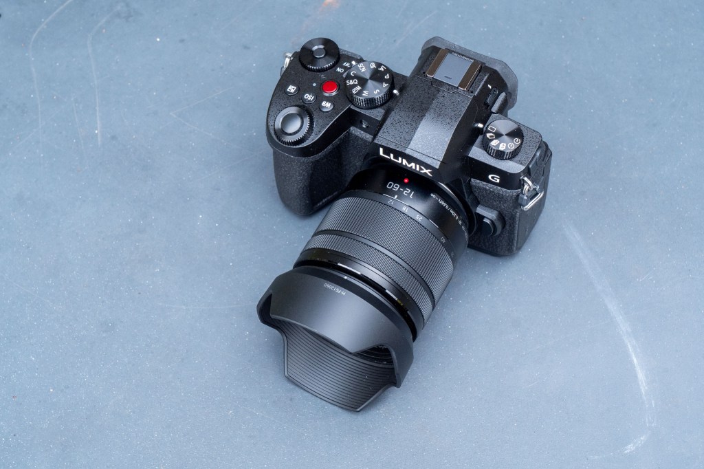Panasonic Lumix G97 on a metal table