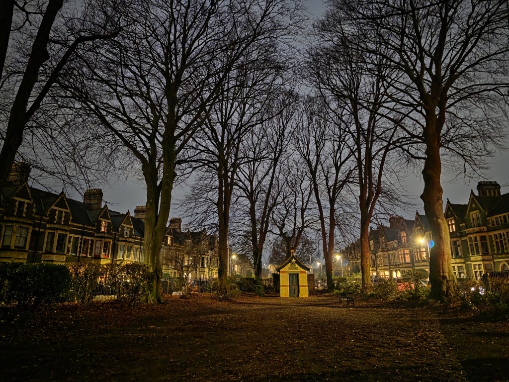 A sample image taken in low light with the Samsung Galaxy S25 Ultra, 1x lens