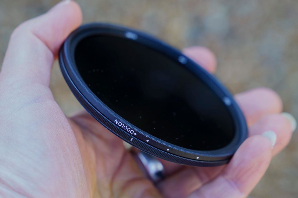 Urth Variable ND64-1000 Filter Plus+ set to ND1000/10 stops. 