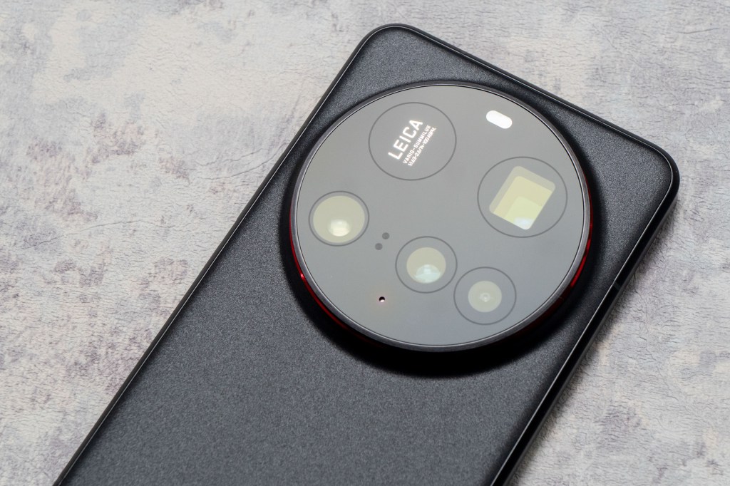 A close up of the Xiaomi 15 Ultra on a marbled surface