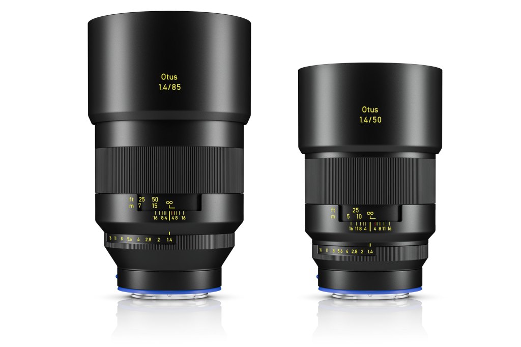 Zeiss Otus ML 85mm F1.4 (left) and 50mm F1.4 (right).