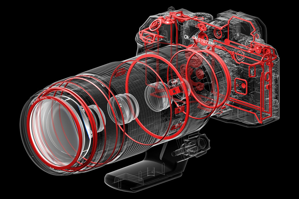 OM System 100-400mm F5.6-6.3 IS II weathersealing on OM System OM-1 Mark II