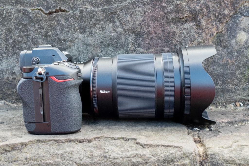 A side view of the Nikon Nikkor Z 35mm f/1.2 S Lens