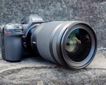 The Nikon Nikkor Z 35mm f/1.2 S Lens without the lens hood attached