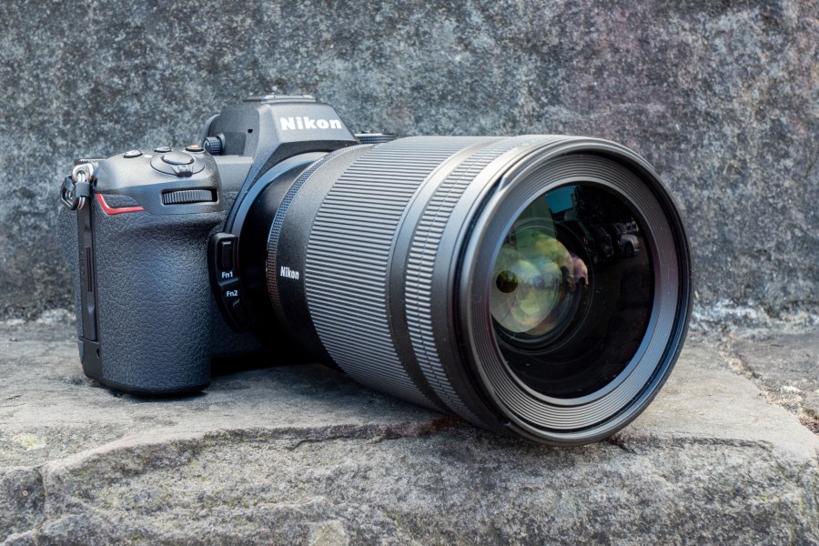 The Nikon Nikkor Z 35mm f/1.2 S Lens without the lens hood attached