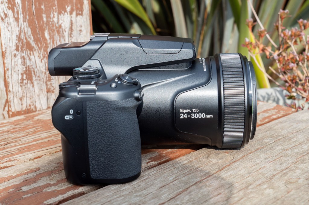 The side of the Nikon P1100