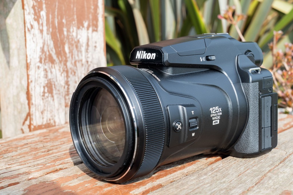 The side of the Nikon P1100