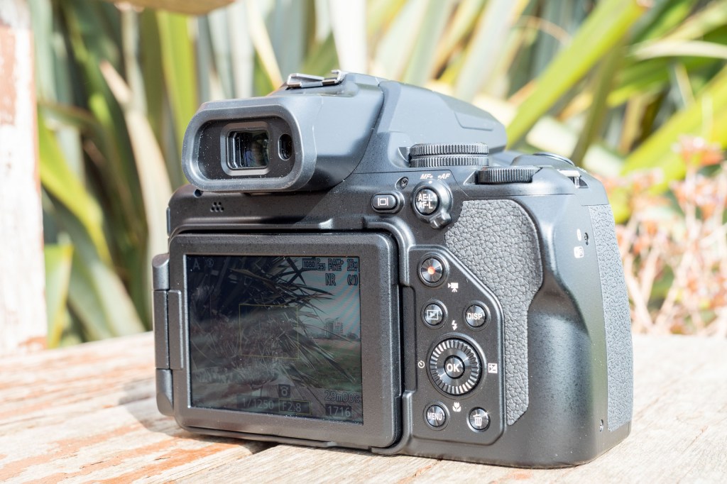 The back of the Nikon P1100