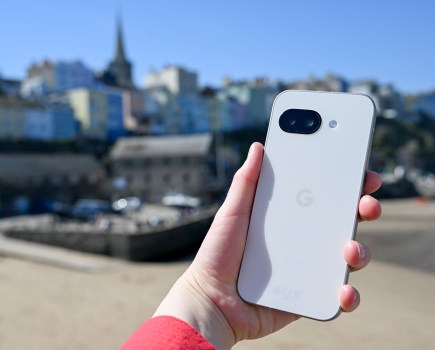 The Google Pixel 9a in hand