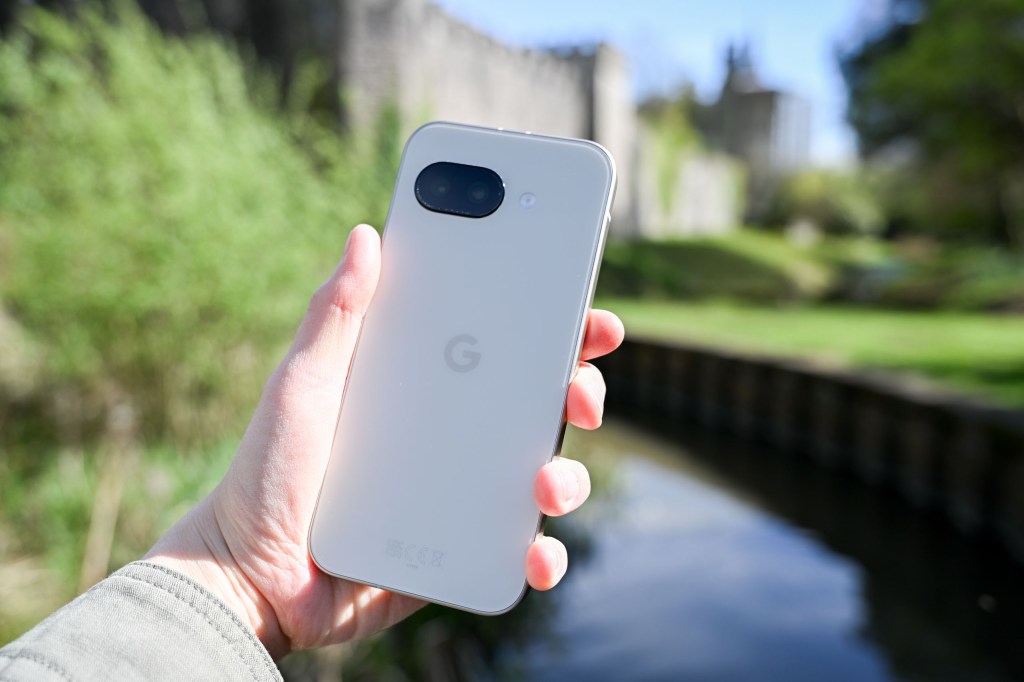 The Google Pixel 9a in hand