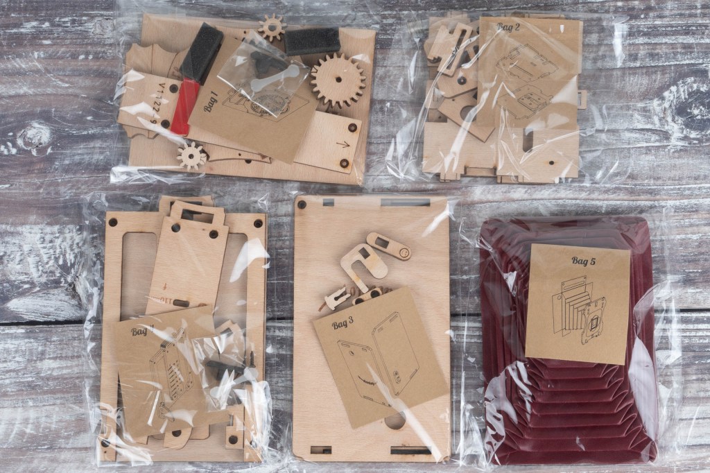 JollyLook Instant Film Camera - bagged parts
