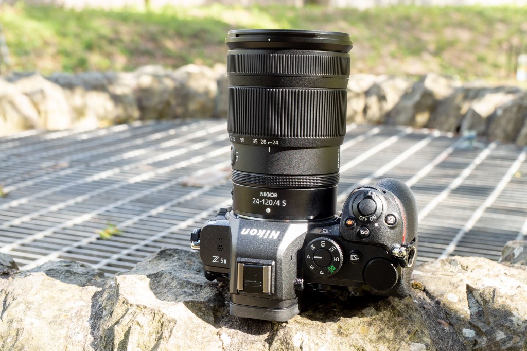 A top down view of the Nikon Z5 II