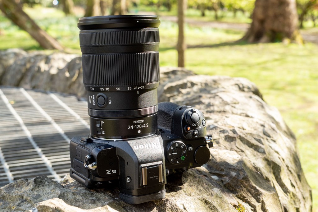 A top down view of the Nikon Z5 II