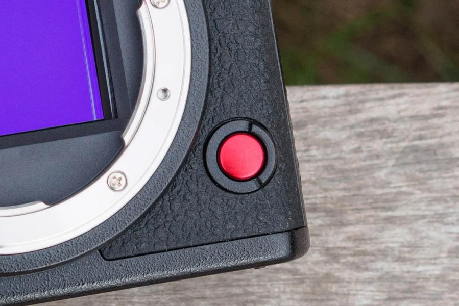 The all important video record button. Image: AW