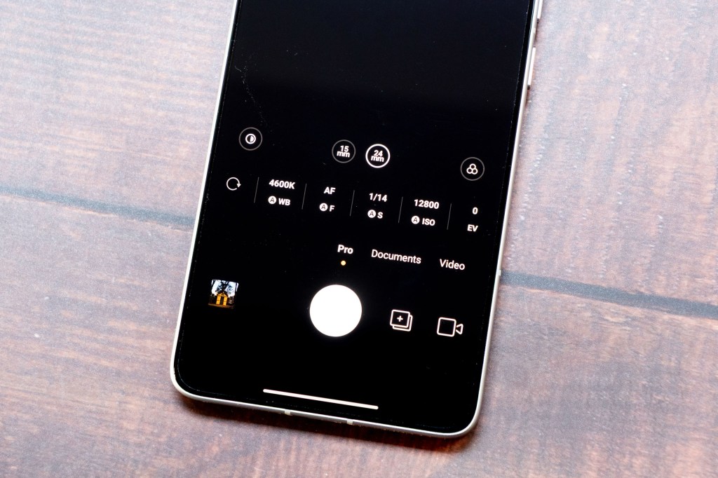 The Pro mode of the Poco F7 Pro