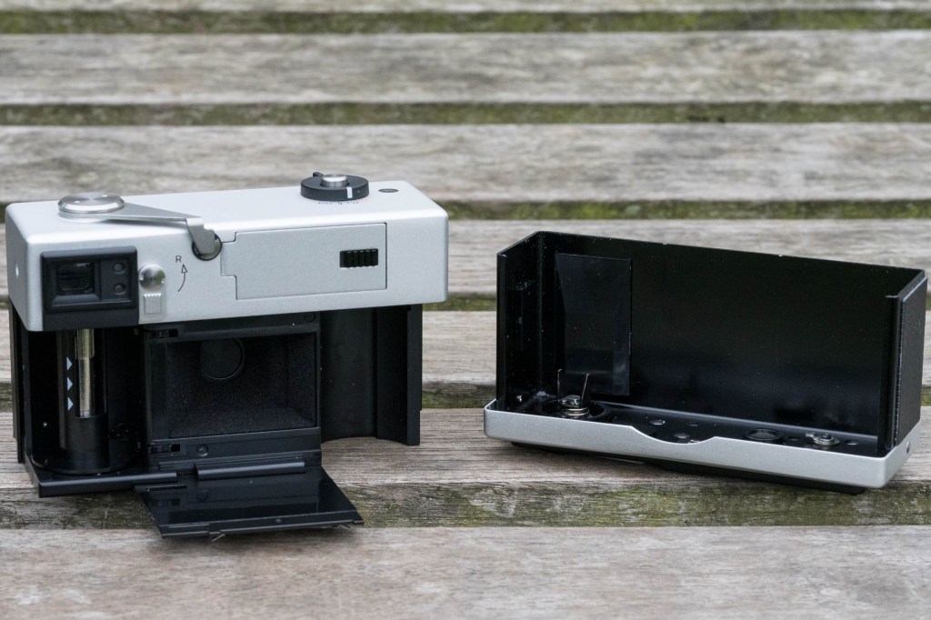 Rollei 35AF with back removed