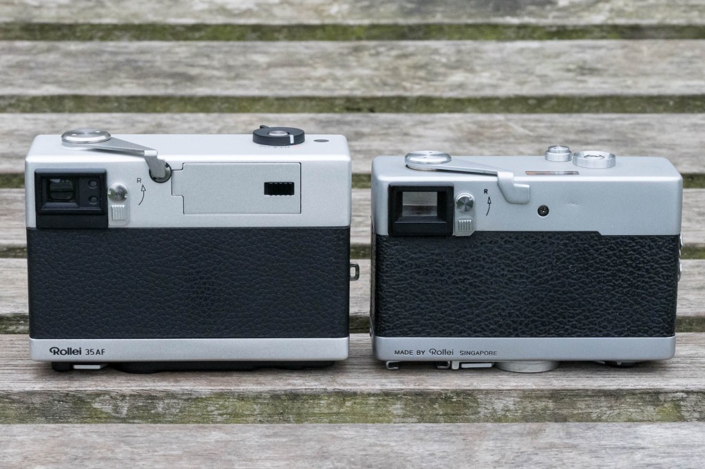 Rollei 35AF vs Rollei 35S - back view