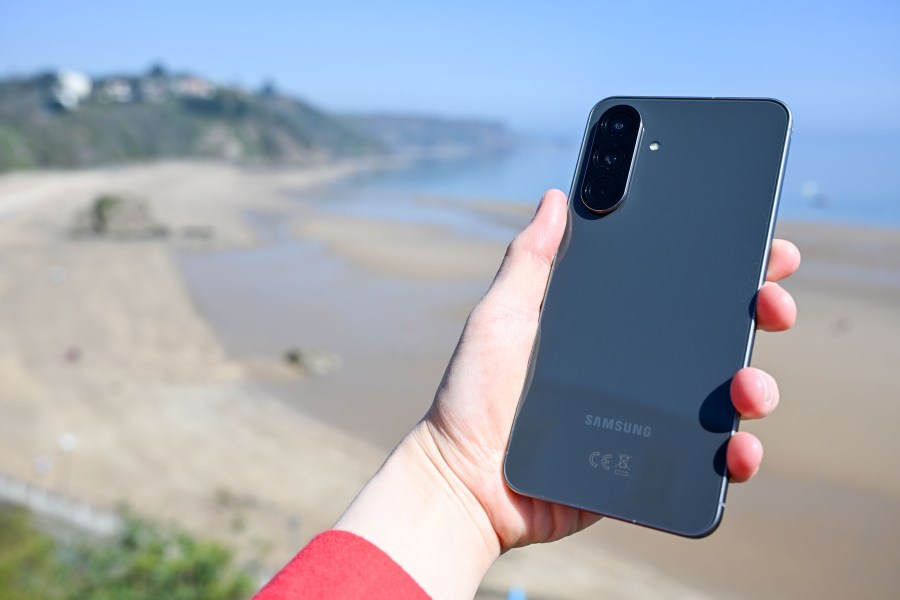 The Samsung Galaxy A56 in hand