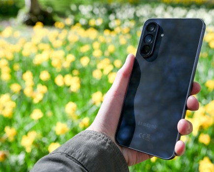 The Samsung Galaxy A56 in hand