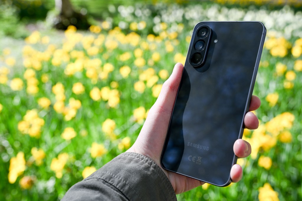The Samsung Galaxy A56 in hand