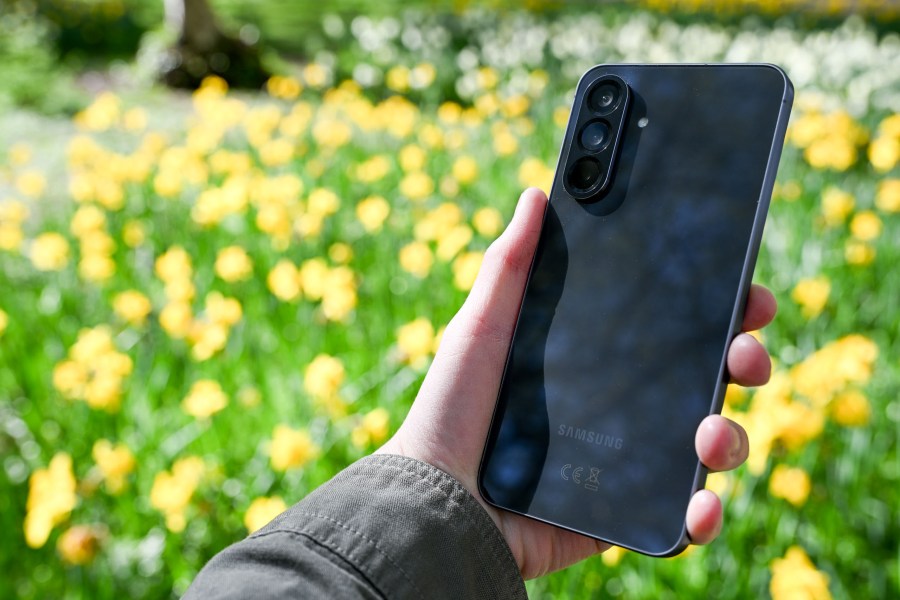 The Samsung Galaxy A56 in hand