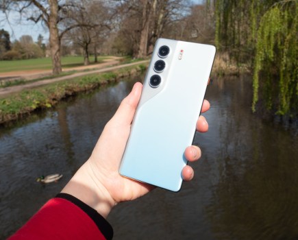 The Tecno Camon 40 Pro in hand