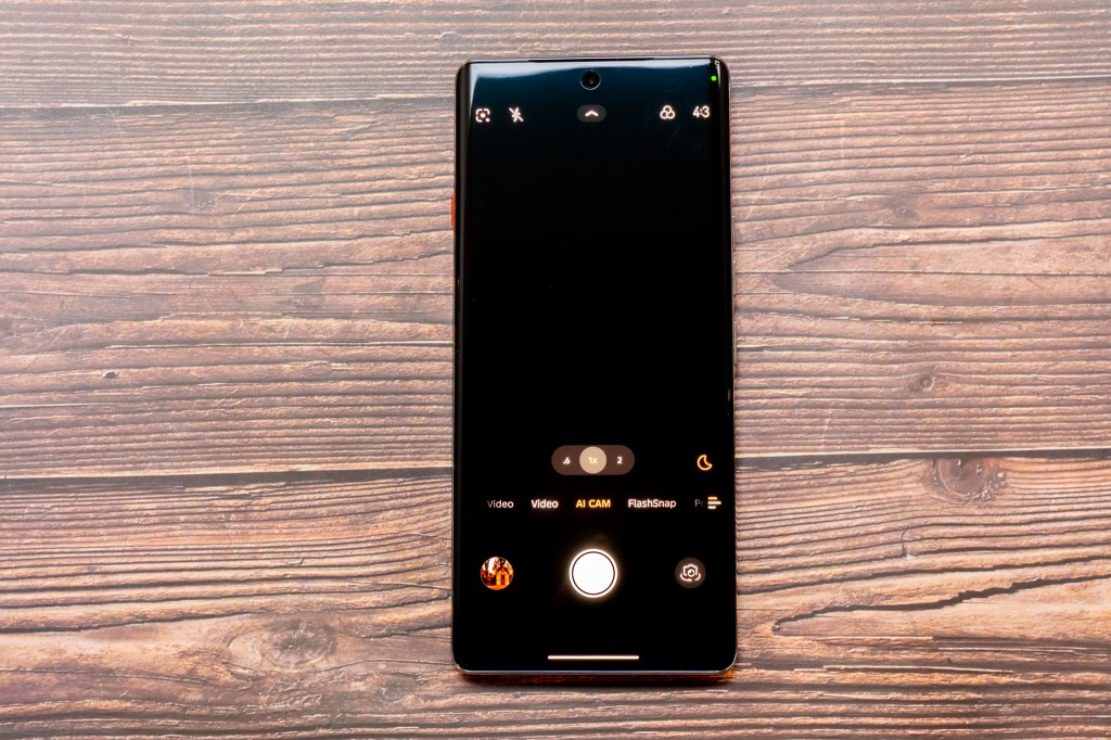 The Tecno Camon 40 Pro's native camera app