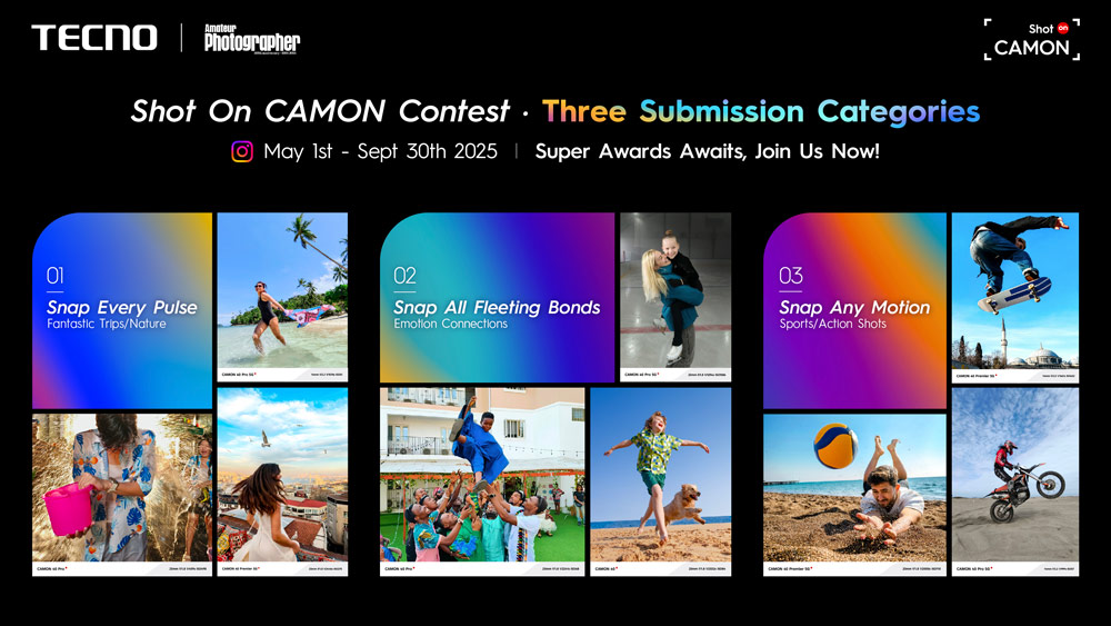 TECNO launches major smartphone photo contest – win $10,000 and a trip to London!