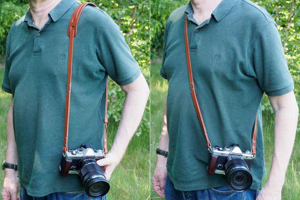 Bowman Duo used as shoulder strap and as cross-body 