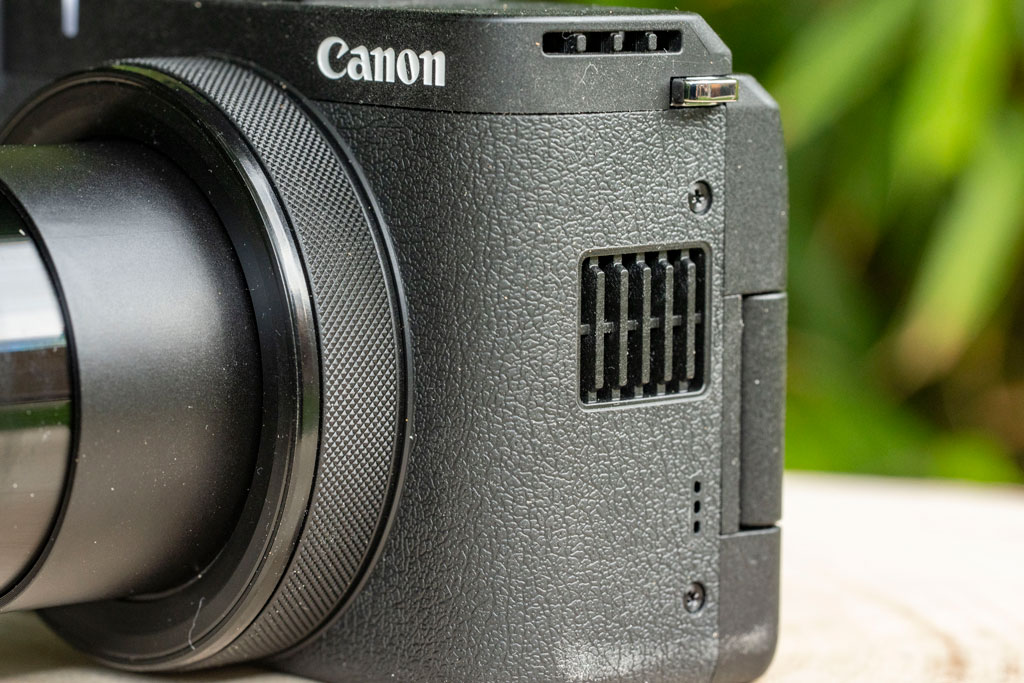 Canon PowerShot V1 air vents.