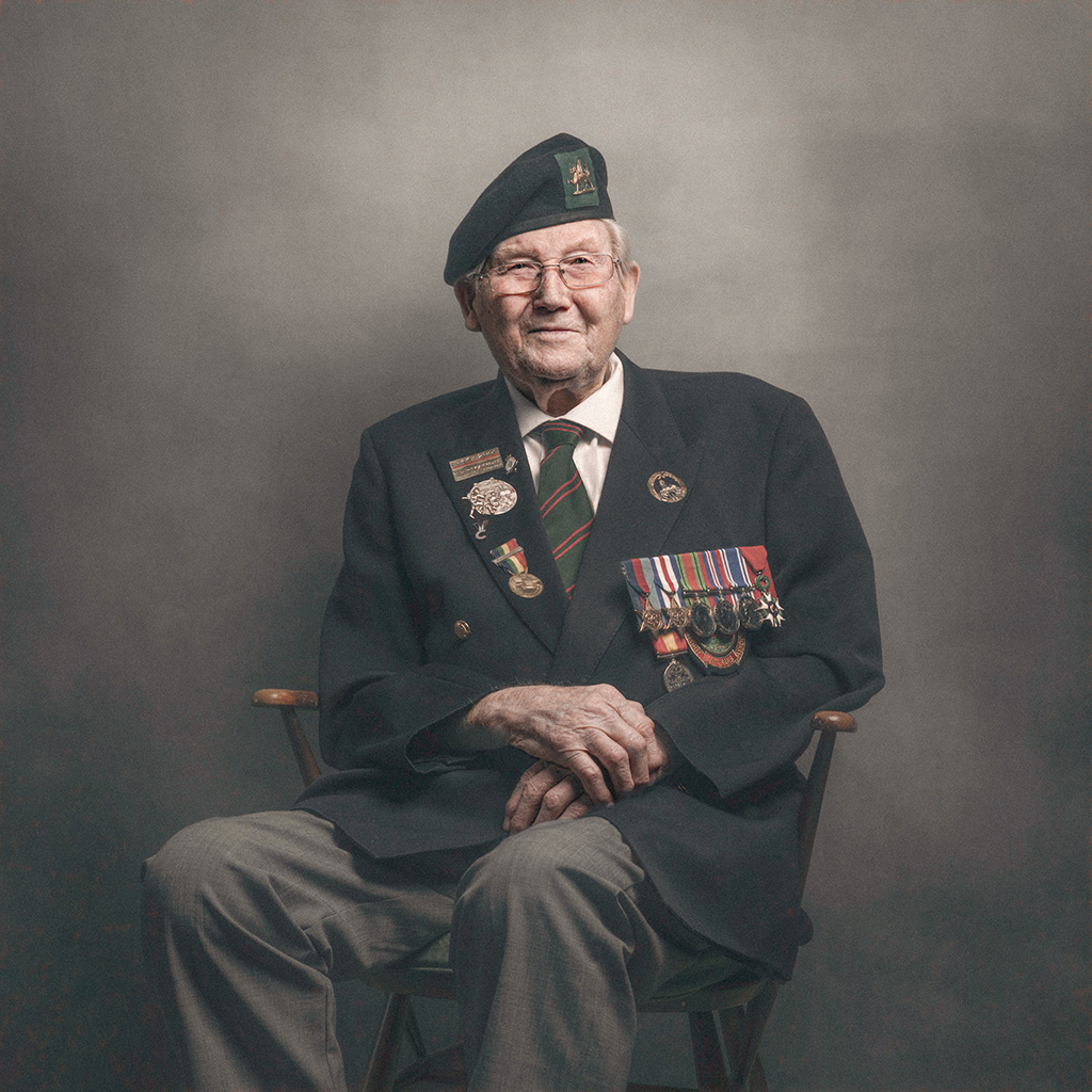 portrait of ww2 veteran david edwards
