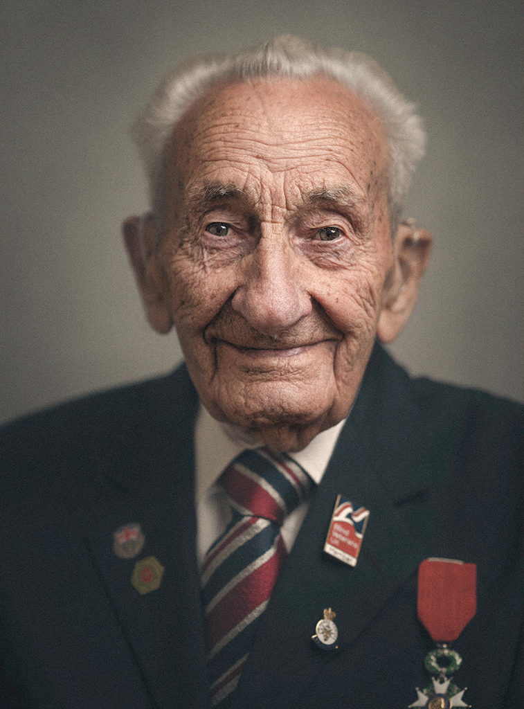 close up portrait of ww2 veteran albert albie allen