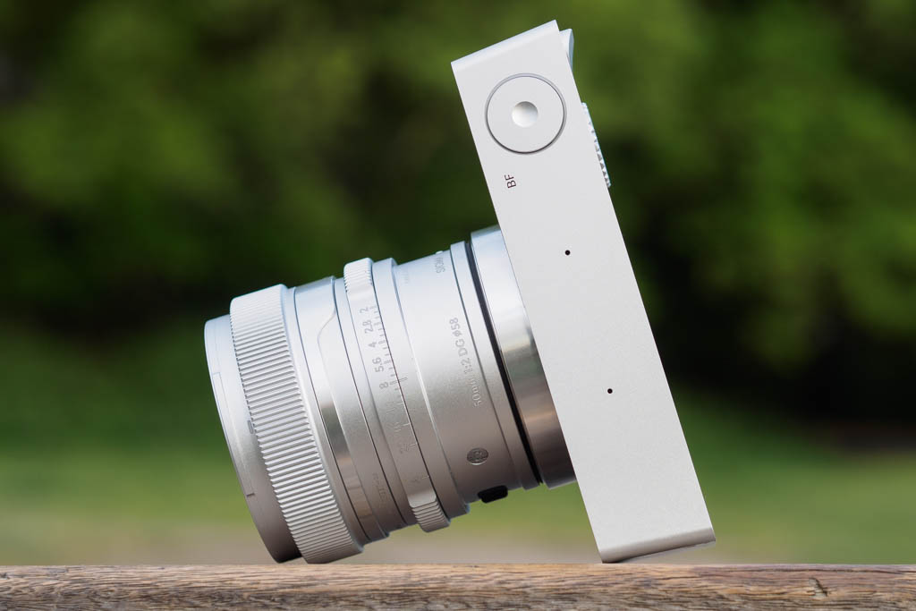 Sigma BF in silver, with 50mm F2 lens