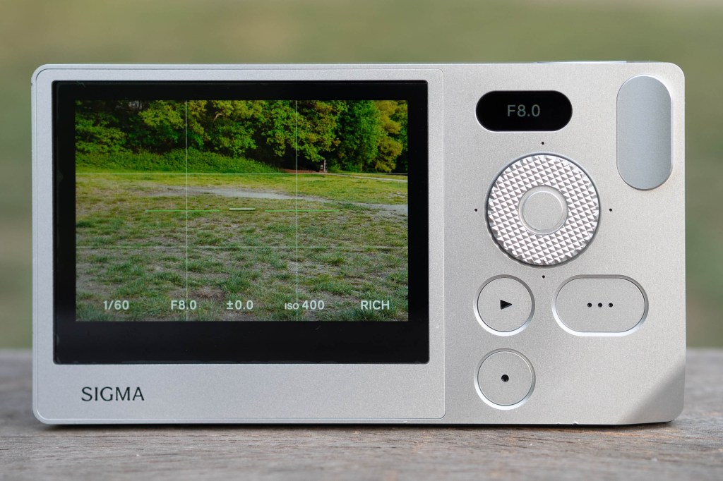 Sigma BF exposure information display