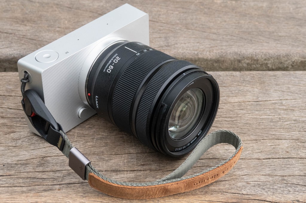 Sigma BF with Lumix 20-60mm lens and Peak Design Cuff
