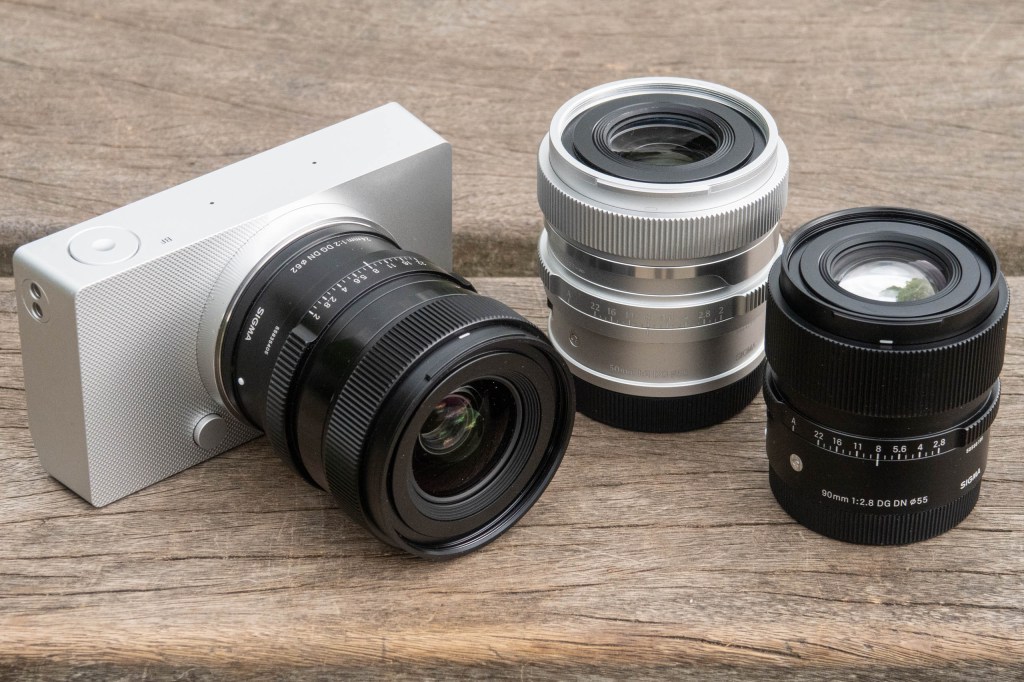 Sigma BF with 24mm f/2, 50mm f/2 and 90mm f/2.8 I-series lenses