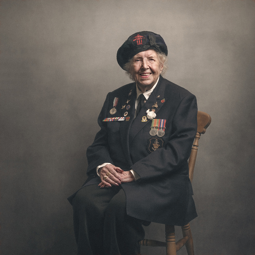 connie bateman portrait ww2 veteran ve day 80